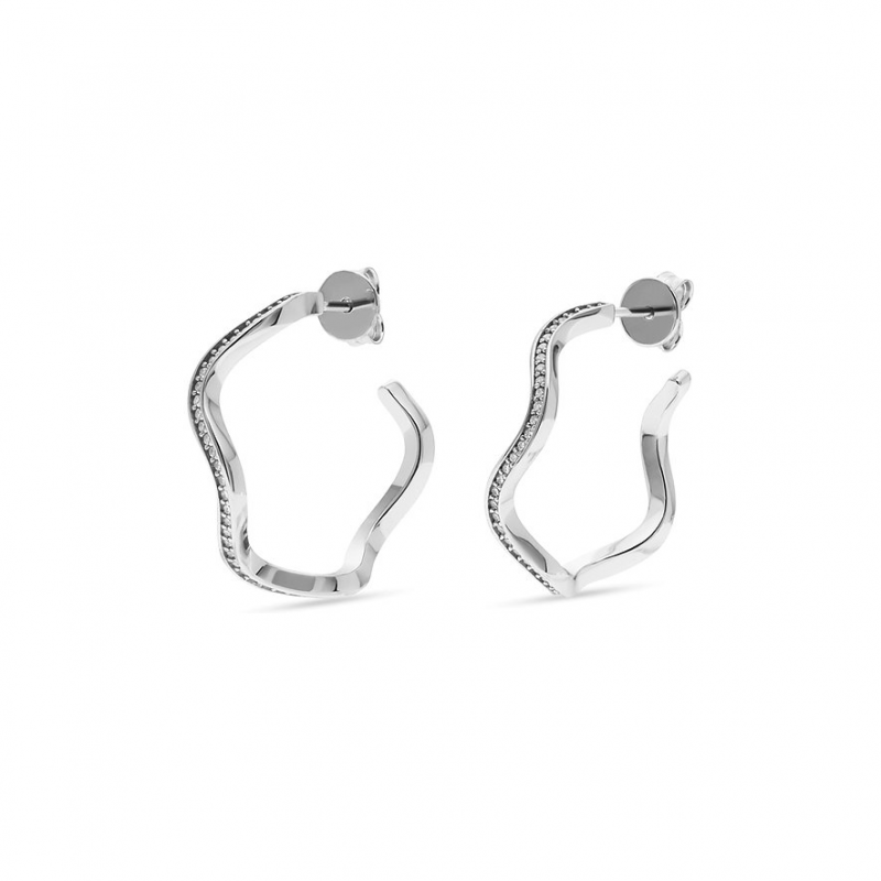 JETTE Creolen WAVES 89193534 925er Silber, recycelt