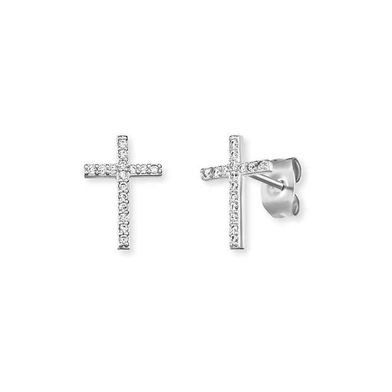 Engelsrufer Ohrstecker ERE-LILCROSS-ZI-ST 925er Silber