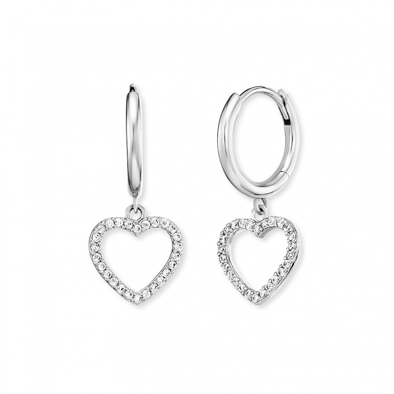 Engelsrufer Ohrhänger ERE-HEARTSHINY-ZI-CR 925er Silber