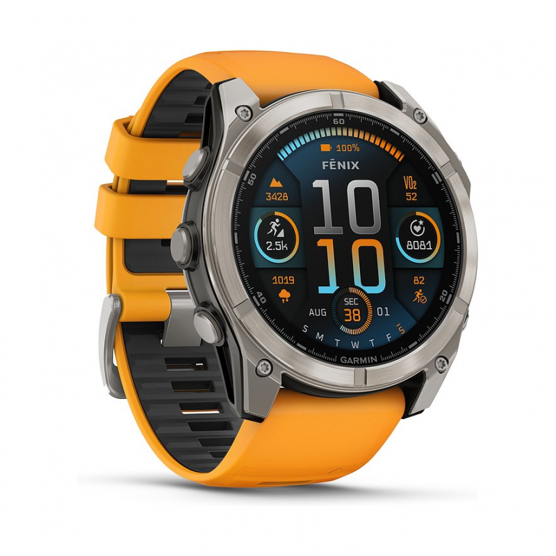 Garmin Smartwatch Fenix 8 - 51 mm AMOLED Sapphire Graphit Titanium Titan 010-02905-11 – Bild 1 von 3