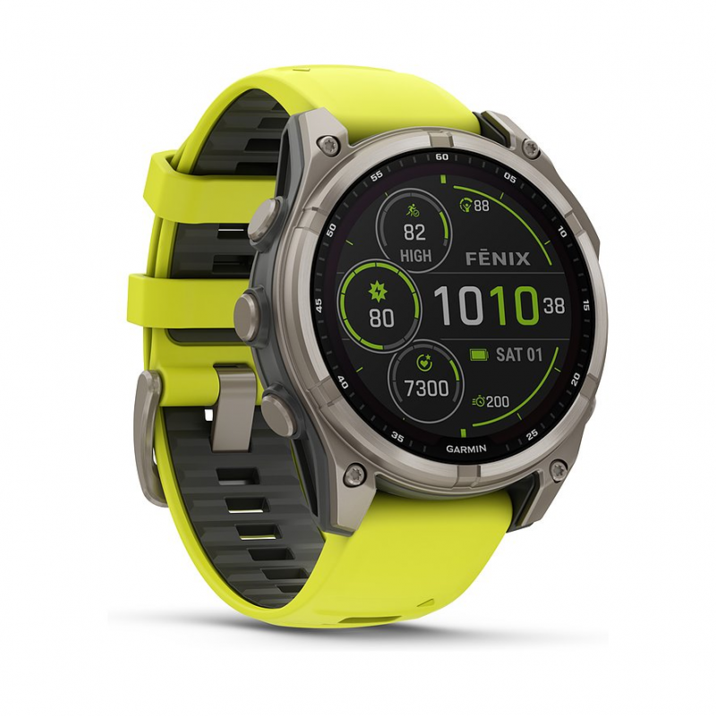 Garmin Smartwatch Fenix 8 - 47 mm Solar Sapphire Graphit Titanium Titan 010-02906-21 – Bild 1 von 3