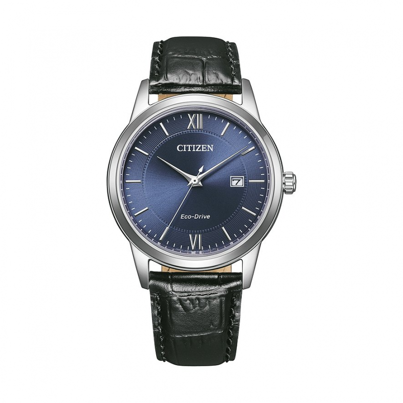 Citizen Herrenuhr Leder Eco-Drive AW1780-17L Edelstahl – Bild 1 von 3