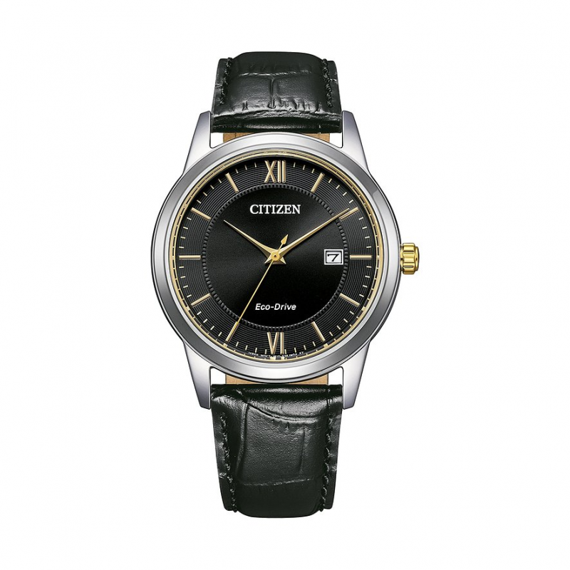 Citizen Herrenuhr Leder Eco-Drive AW1784-16E Edelstahl – Bild 1 von 3