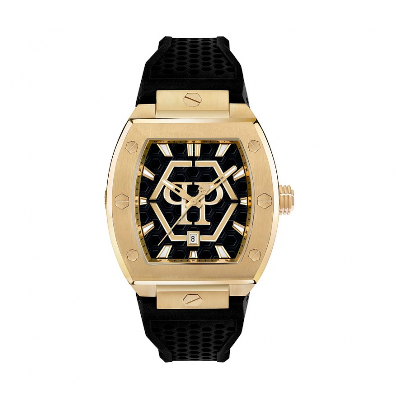 Philipp Plein Herrenuhr THE HEXAGON PHANTOM PWPUA0424 Edelstahl – Bild 1 von 3