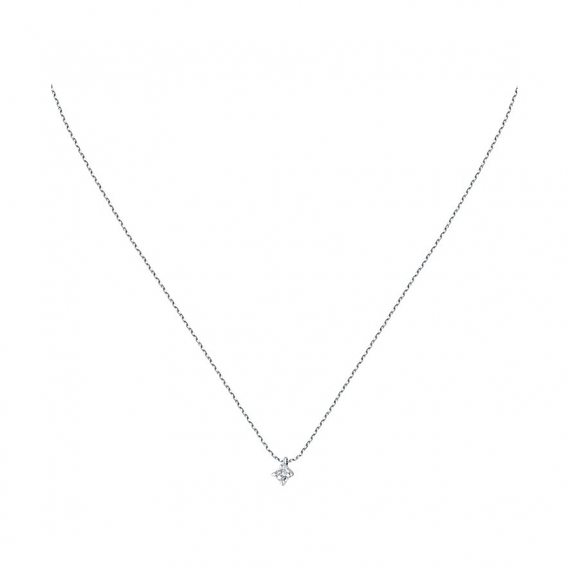Live Diamond Kette LDW010124 375er Weißgold, recycelt – Bild 1 von 2