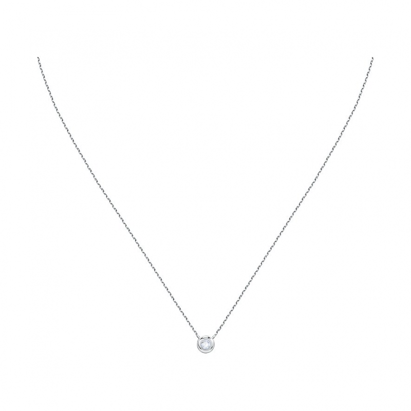 Live Diamond Kette LDW015128 375er Weißgold, recycelt – Bild 1 von 3