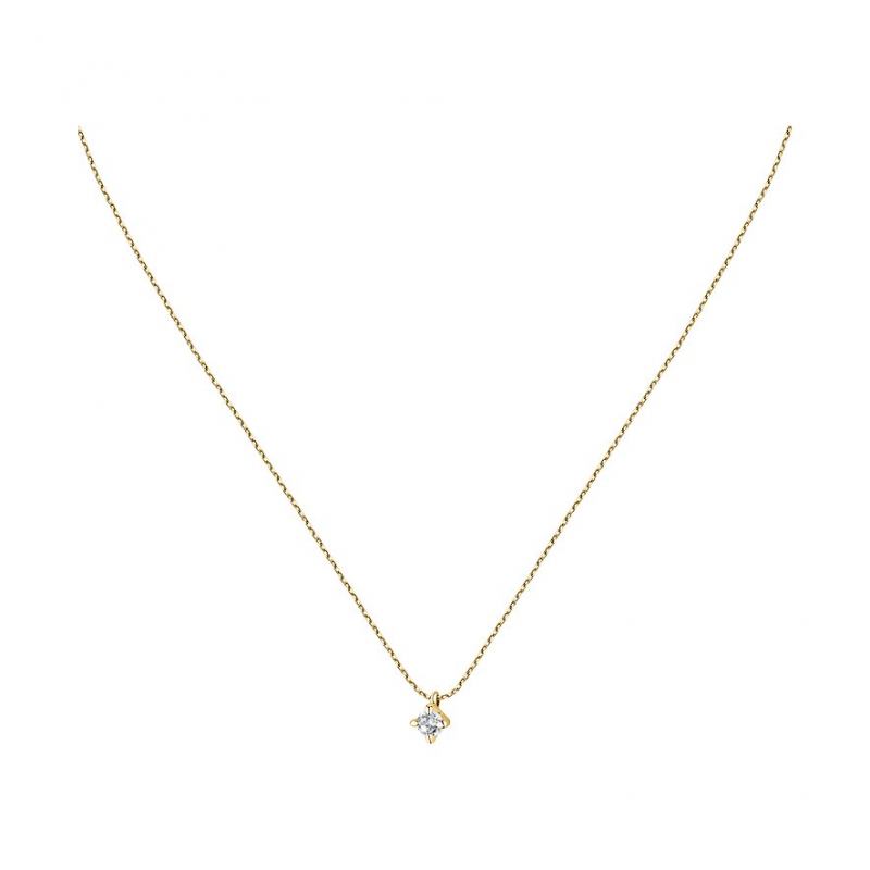 Live Diamond Kette LDY020130 375er Gelbgold, recycelt – Bild 1 von 3