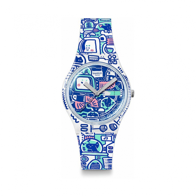 Swatch Unisexuhr 2411 SWATCH BREAK FREE SO28Z702 Kunststoff – Bild 1 von 3