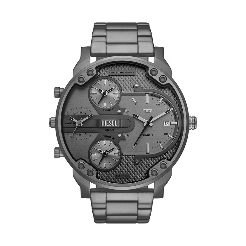 Diesel Herrenuhr MR. DADDY SLIM DZ7487 Edelstahl