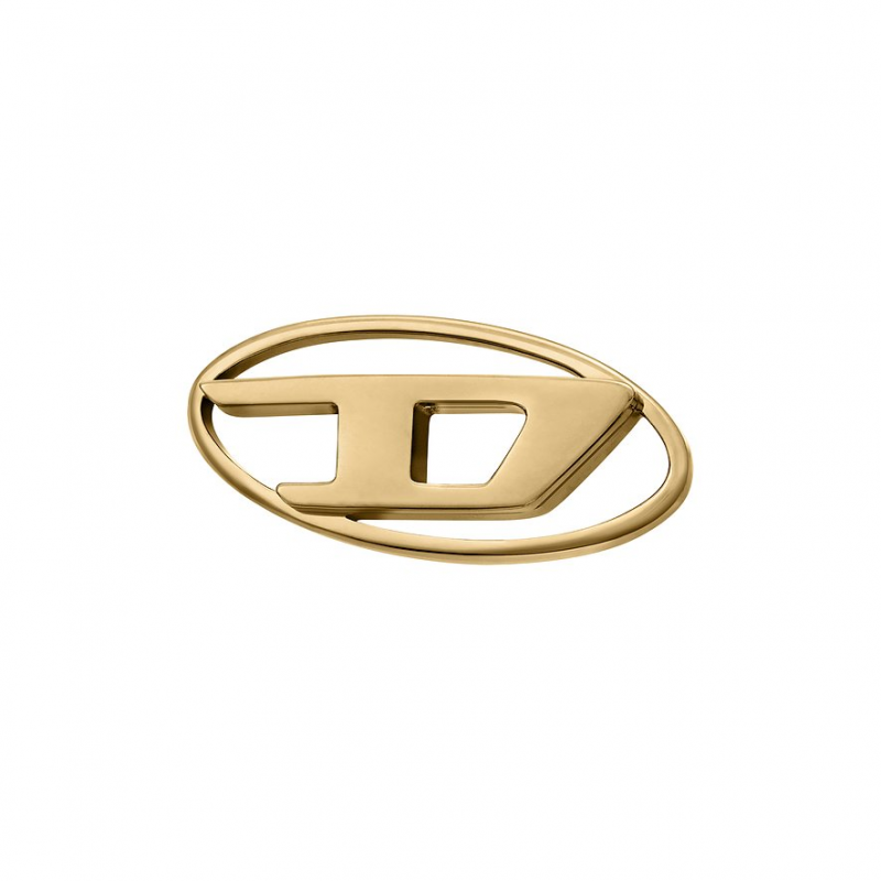 Diesel Einzelner Ohrschmuck OVAL D LOGO DX1590710 Edelstahl – Bild 1 von 2