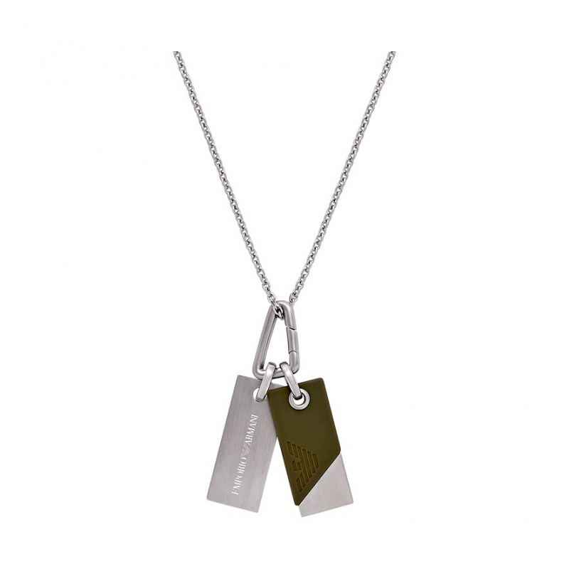 Emporio Armani Kette EGS3179040 Edelstahl, Silikon – Bild 1 von 2