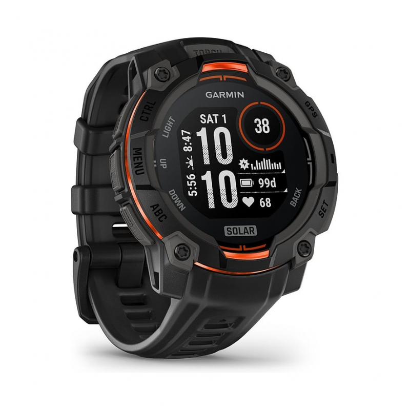 Garmin Smartwatch Instinct 3 Solar 45 mm Schwarz 010-02934-00 – Bild 1 von 3