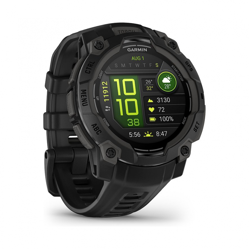 Garmin Smartwatch Instinct 3 AMOLED 45 mm Schwarz 010-02936-00 – Bild 1 von 3