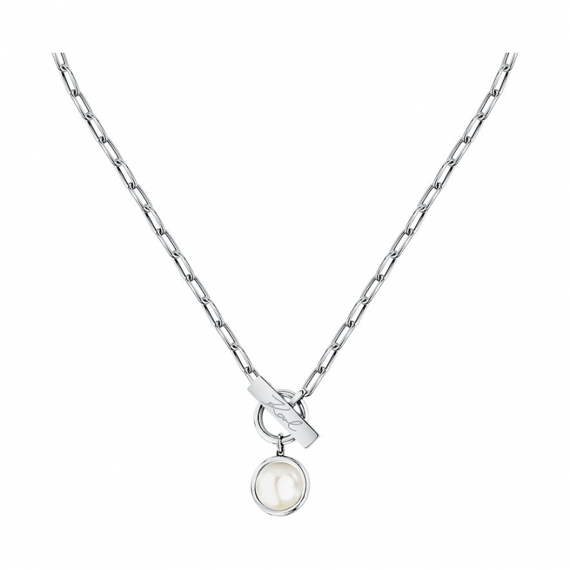 Karl Lagerfeld Kette Pearl KLAYR04 Edelstahl – Bild 1 von 3