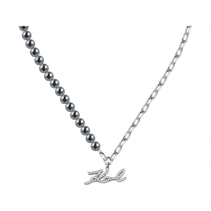 Karl Lagerfeld Kette Pearl KLAYR02 Edelstahl – Bild 1 von 3