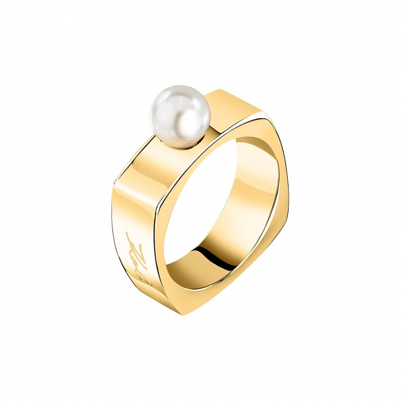 Karl Lagerfeld Damenring Pearl KLAYR16012 Edelstahl – Bild 1 von 3
