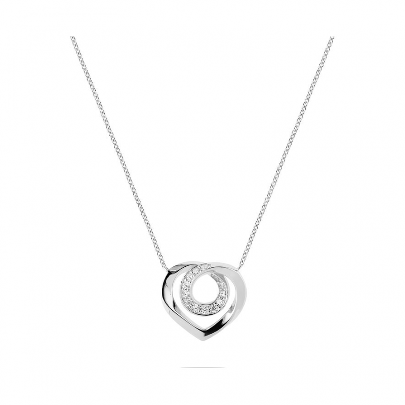 JETTE Kette TWISTED HEART 89207921 925er Silber, recycelt