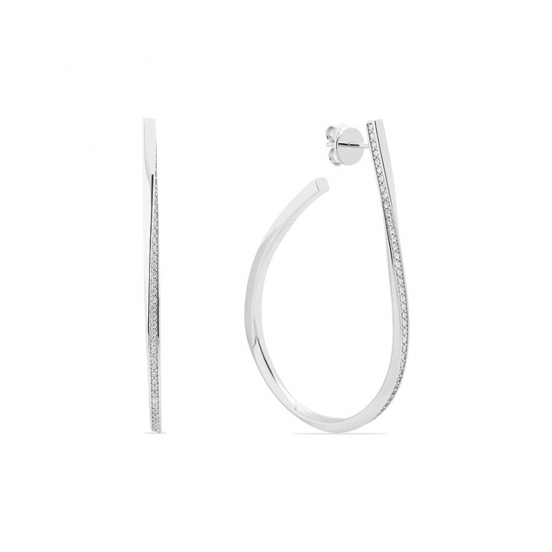 JETTE Ohrhänger TWISTED 89207967 925er Silber, recycelt