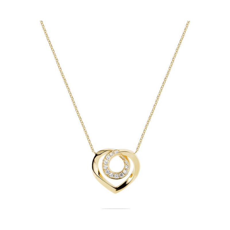 JETTE Kette TWISTED HEART 89208022 925er Silber, recycelt