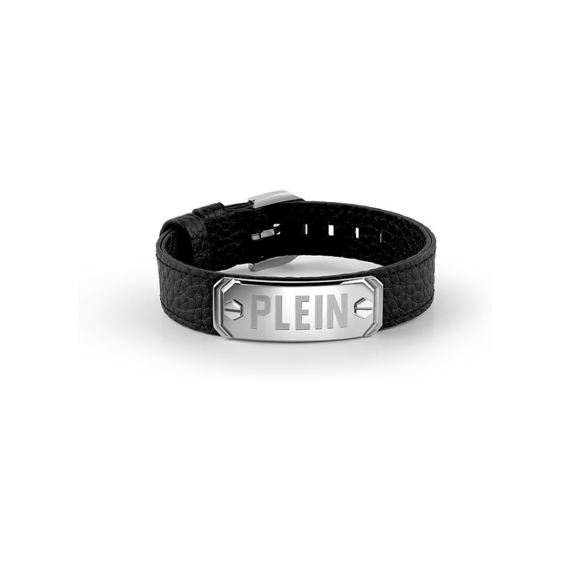 Philipp Plein Armband PJ0AA11BU Leder, Edelstahl, recycelt – Bild 1 von 2