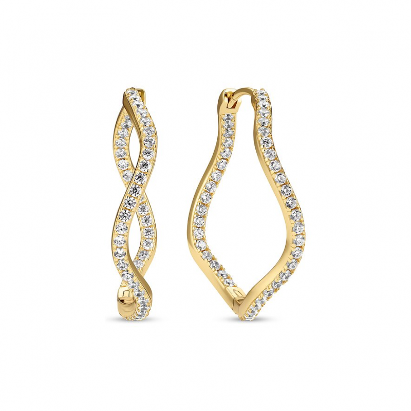 Sif Jakobs Jewellery Creolen SJ-E3879-CZ-YG 925er Silber