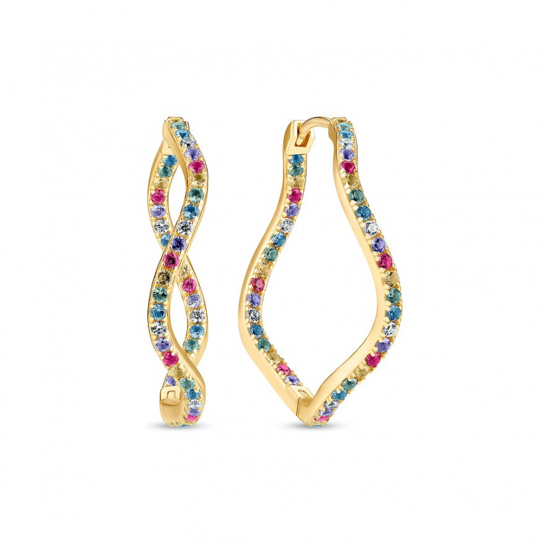 Sif Jakobs Jewellery Creolen SJ-E3879-XCZ-YG 925er Silber