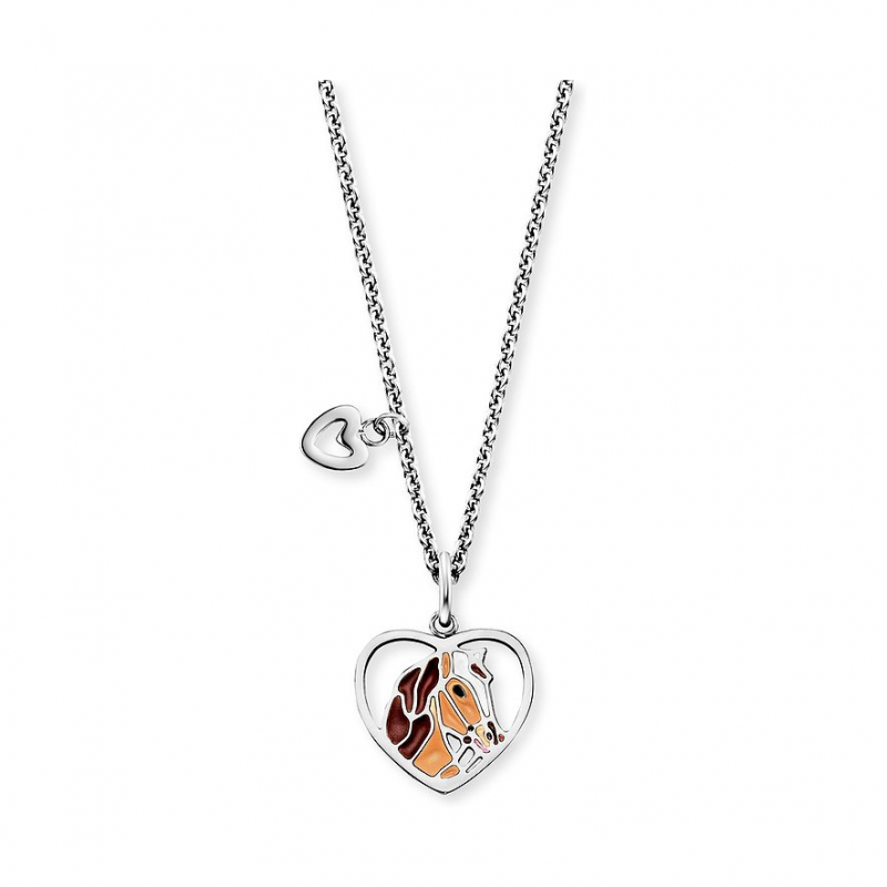 Engelsrufer Kinderkette SS25 HENS-HORSE-HEART Edelstahl, Emaille
