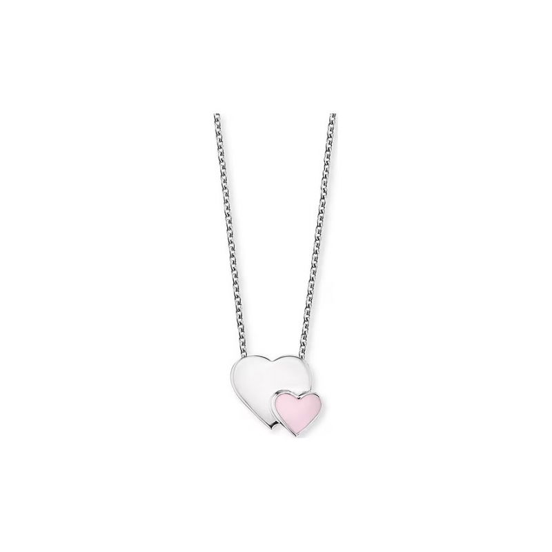 Engelsrufer Kinderkette HENS-13-HEARTS Edelstahl, Emaille