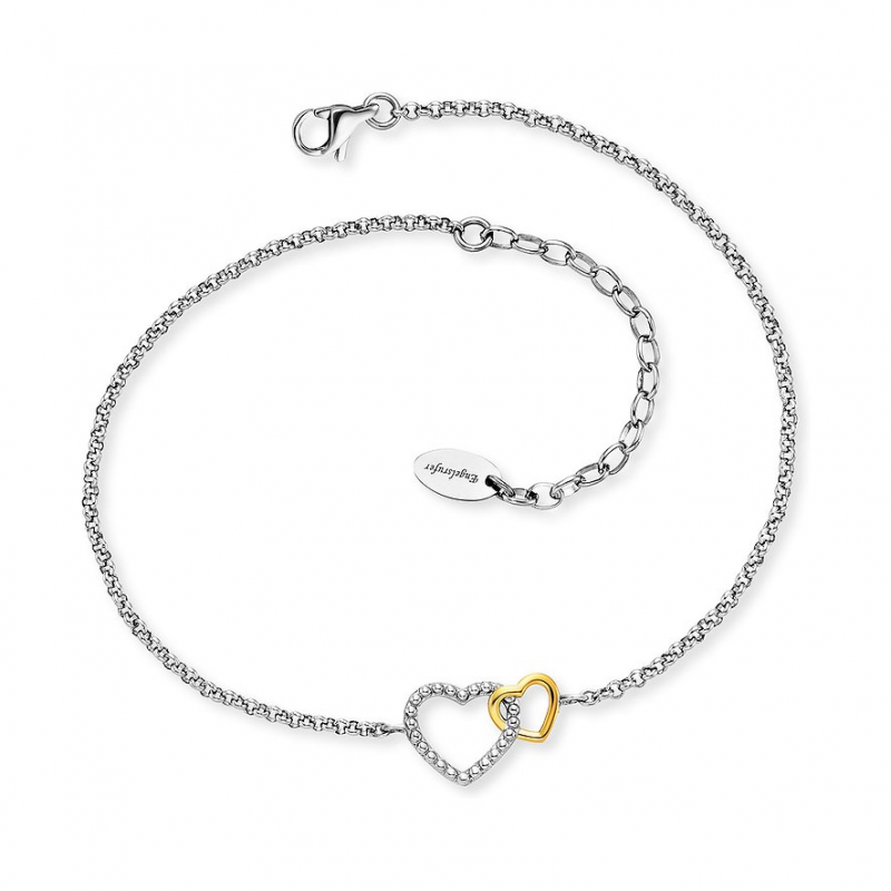 Engelsrufer Fußkette SS25 ERFS-HEART-BIG Edelstahl
