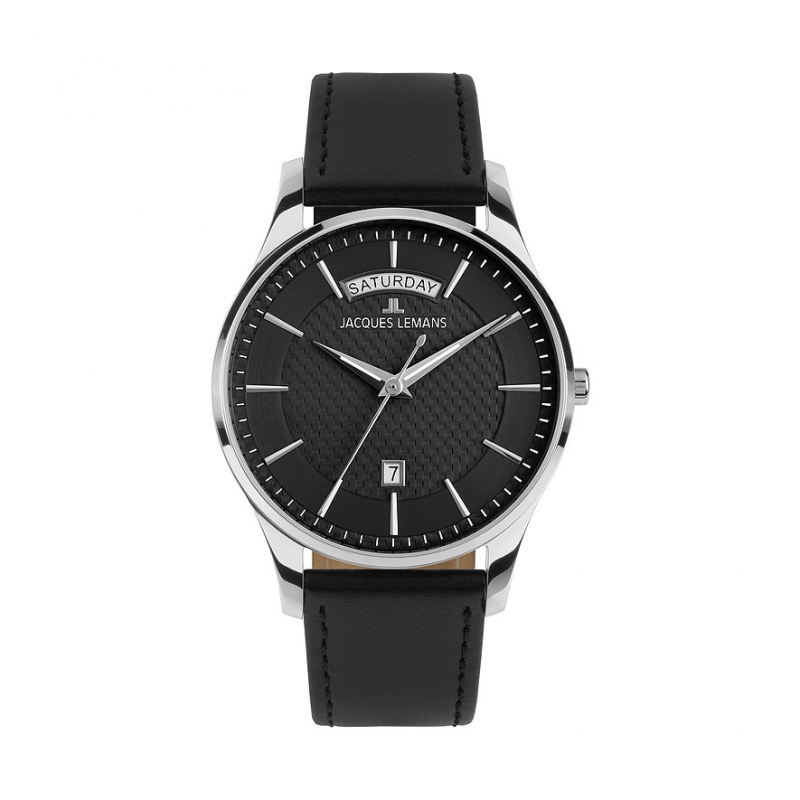 Jacques Lemans Herrenuhr London 1-2193A Edelstahl – Bild 1 von 2