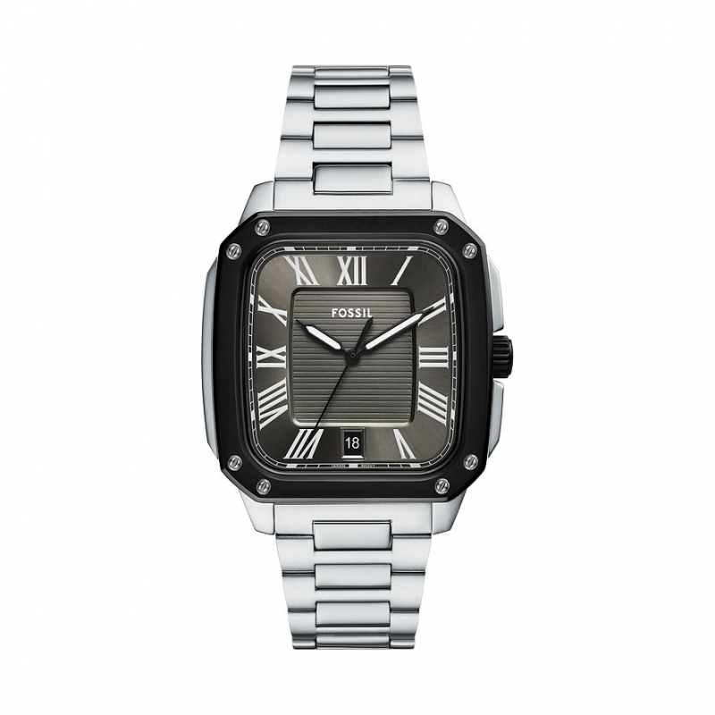 Fossil Herrenuhr Crosby FS6122 Edelstahl – Bild 1 von 3
