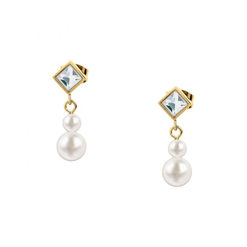 Karl Lagerfeld Ohrstecker Pearl KLAYR22 Edelstahl – Bild 1 von 3