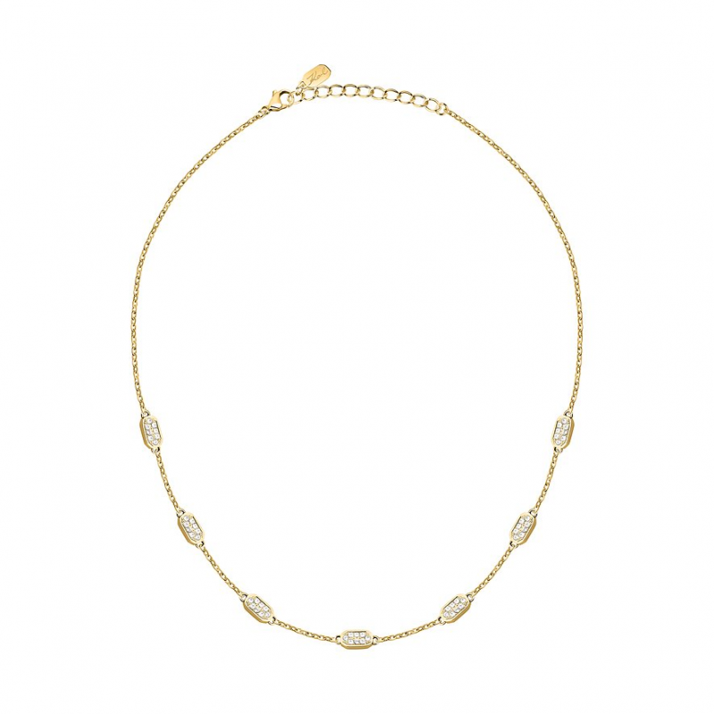 Karl Lagerfeld Kette Crystals KLAYC58 Edelstahl – Bild 1 von 3