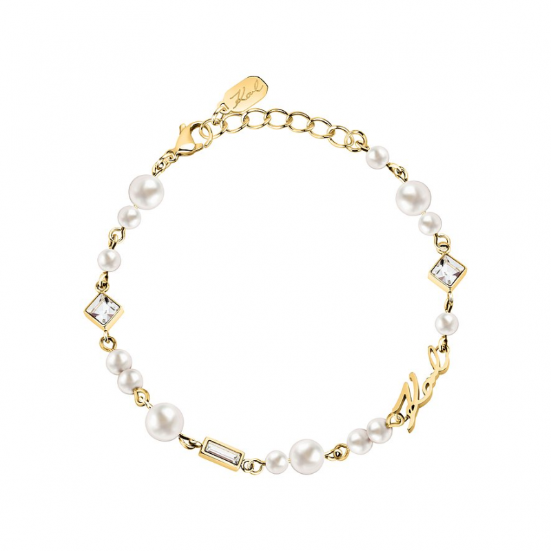 Karl Lagerfeld Armband Pearl KLAYR19 Edelstahl, Perle – Bild 1 von 3