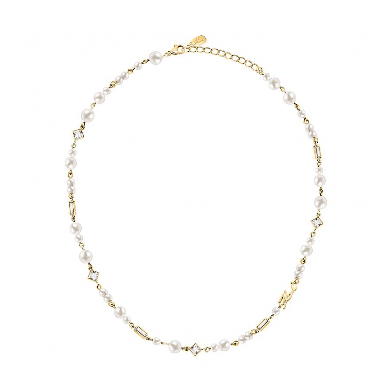Karl Lagerfeld Kette Pearl KLAYR17 Edelstahl, Perle – Bild 1 von 3