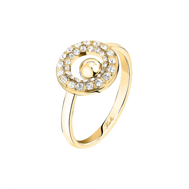 Karl Lagerfeld Damenring Crystals KLAYC57014 Edelstahl – Bild 1 von 3