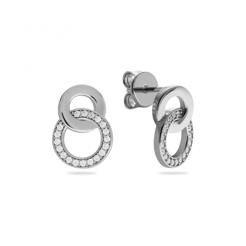 JETTE Ohrhänger SWING 89217907 925er Silber, recycelt