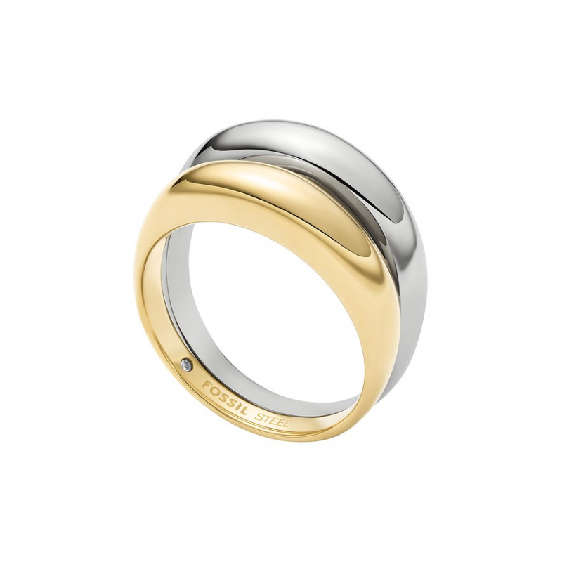 Fossil Damenring Ellis JF04876998 Edelstahl – Bild 1 von 3