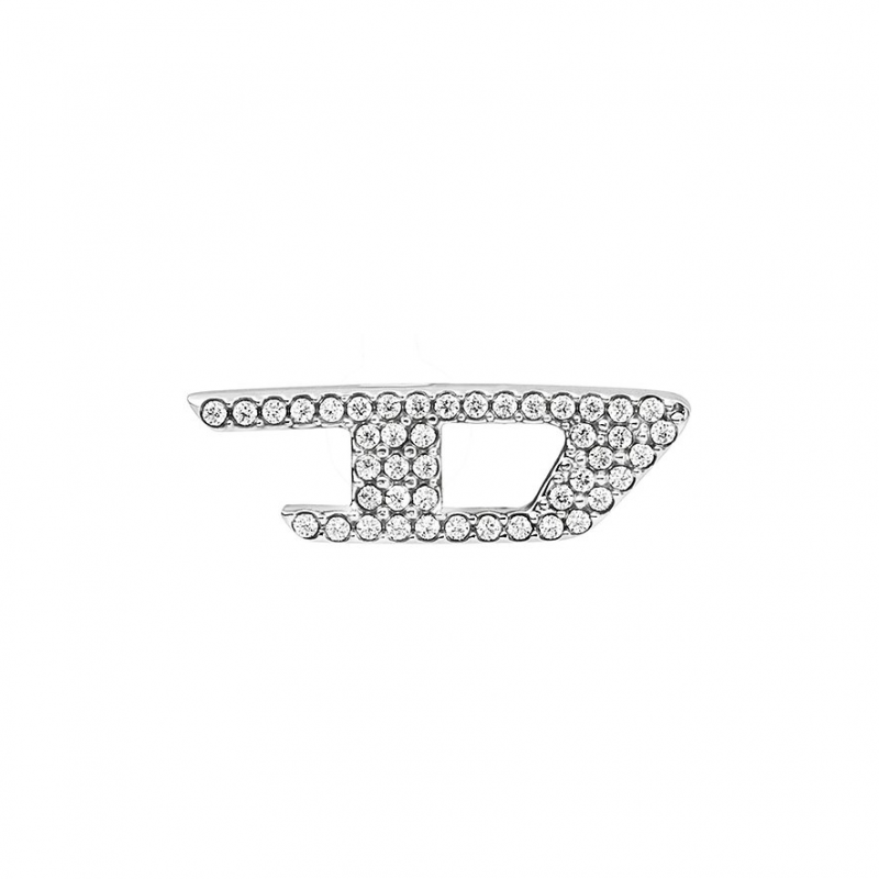 Diesel Einzelner Ohrschmuck D Logo DX1630040 Edelstahl – Bild 1 von 2