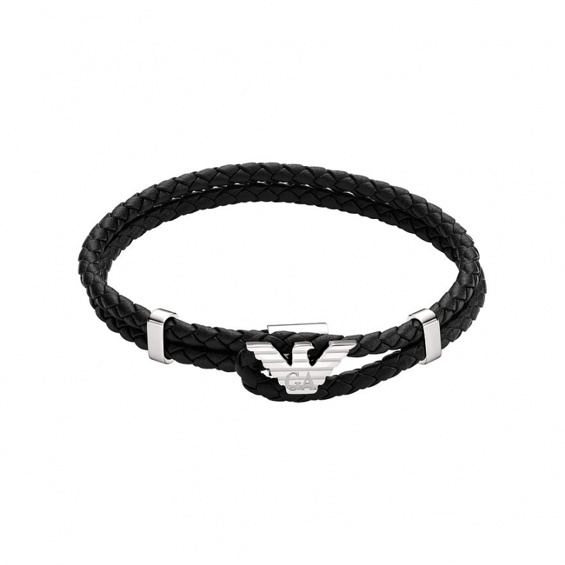 Emporio Armani Armband EGS3237040 Leder, Edelstahl – Bild 1 von 3
