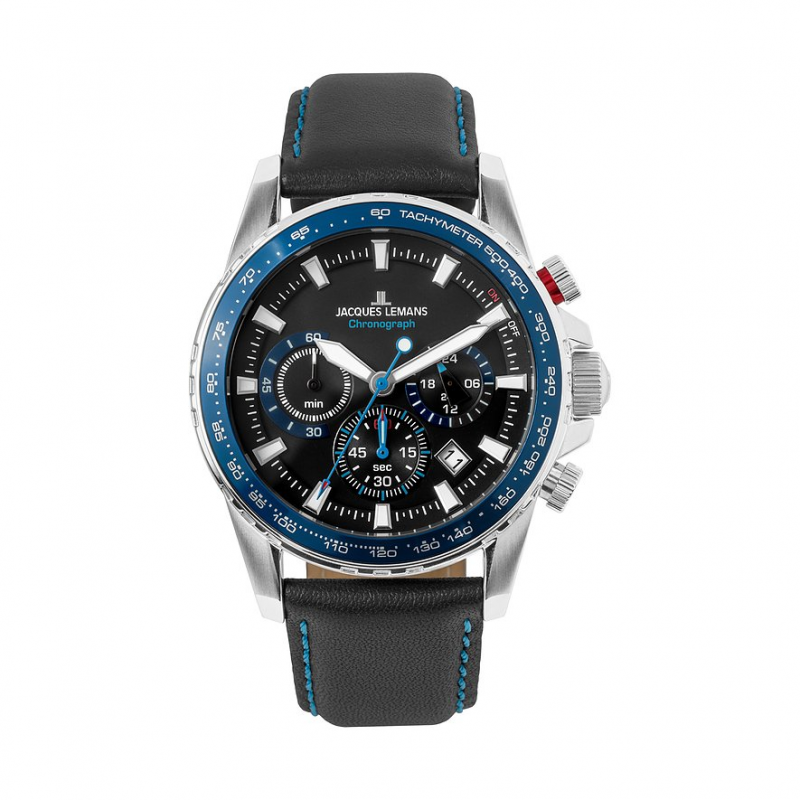 Jacques Lemans Chronograph Liverpool 1-2099B.1 Edelstahl – Bild 1 von 3