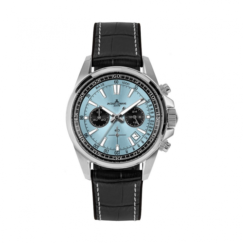 Jacques Lemans Chronograph Liverpool 1-2117R Edelstahl – Bild 1 von 3