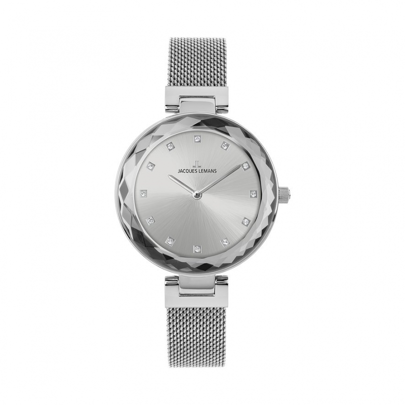 Jacques Lemans Damenuhr Milano 1-2139B Edelstahl – Bild 1 von 3