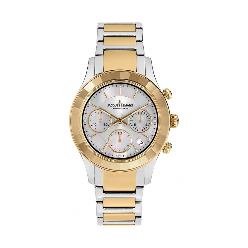 Jacques Lemans Damenuhr Venice 1-2151G Edelstahl – Bild 1 von 3