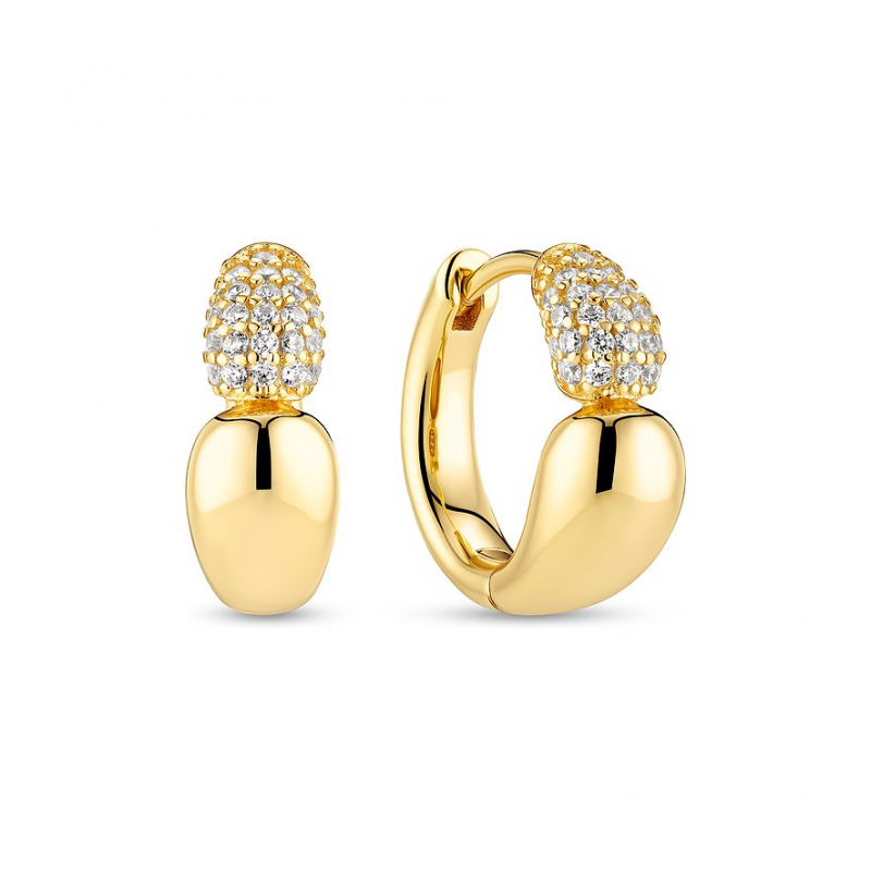 Sif Jakobs Jewellery Creolen SJ-E2582-CZ-YG 925er Silber