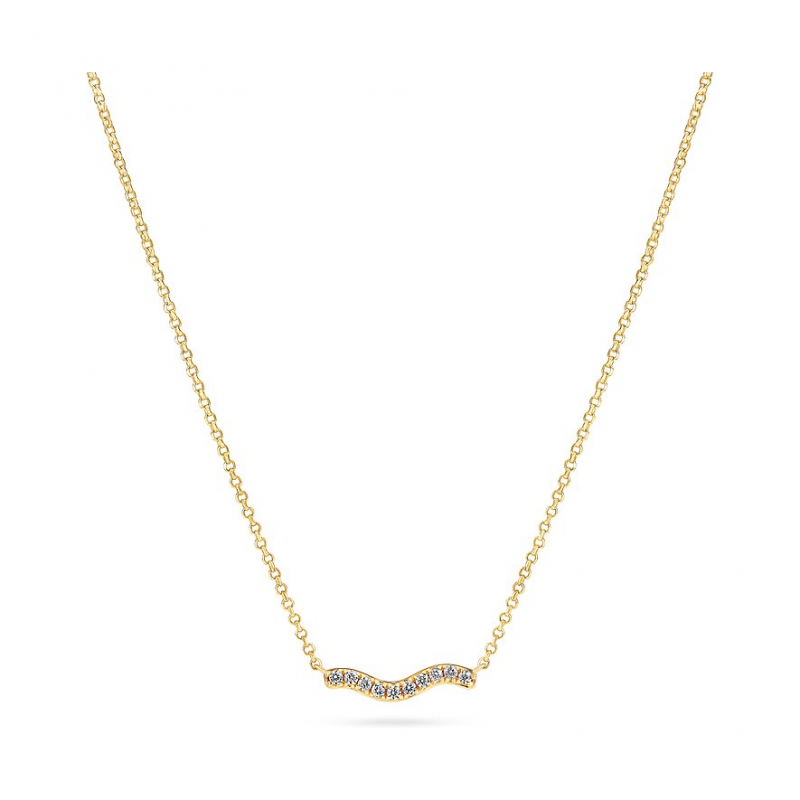 Sif Jakobs Jewellery Kette SJ-N3859-CZ-YG 925er Silber