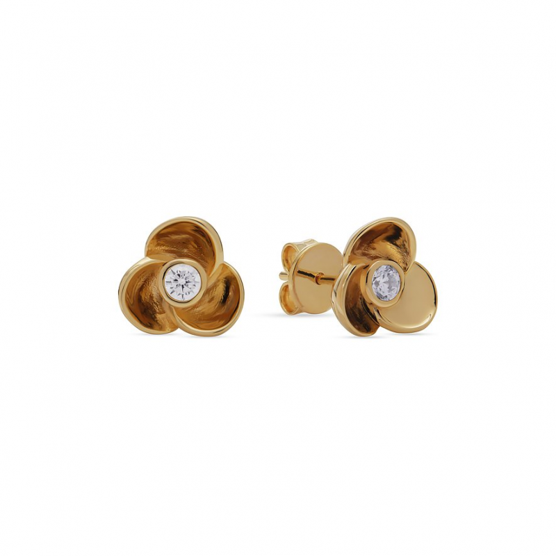 JETTE Ohrstecker FLOWERS 89221766 925er Silber, recycelt