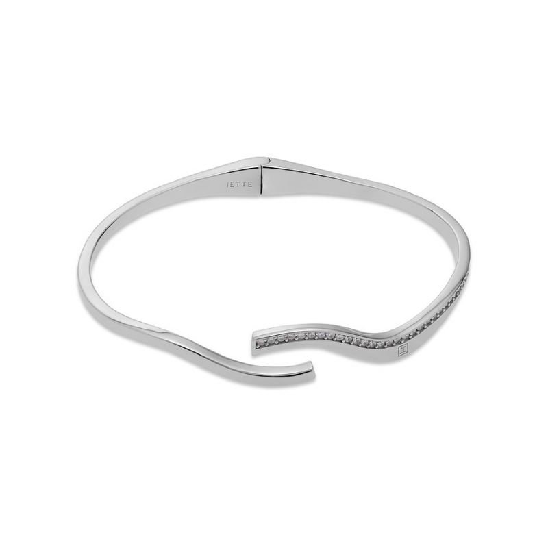 JETTE Armreif WAVES 89221768 925er Silber, recycelt