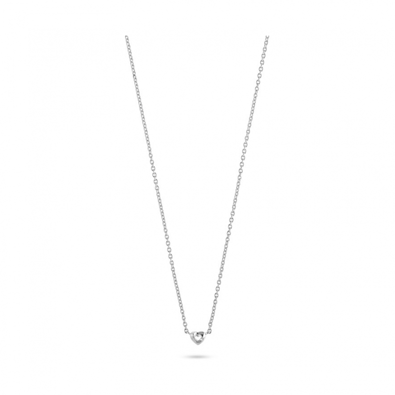 JETTE Kette TWISTED HEART 89221802 925er Silber, recycelt