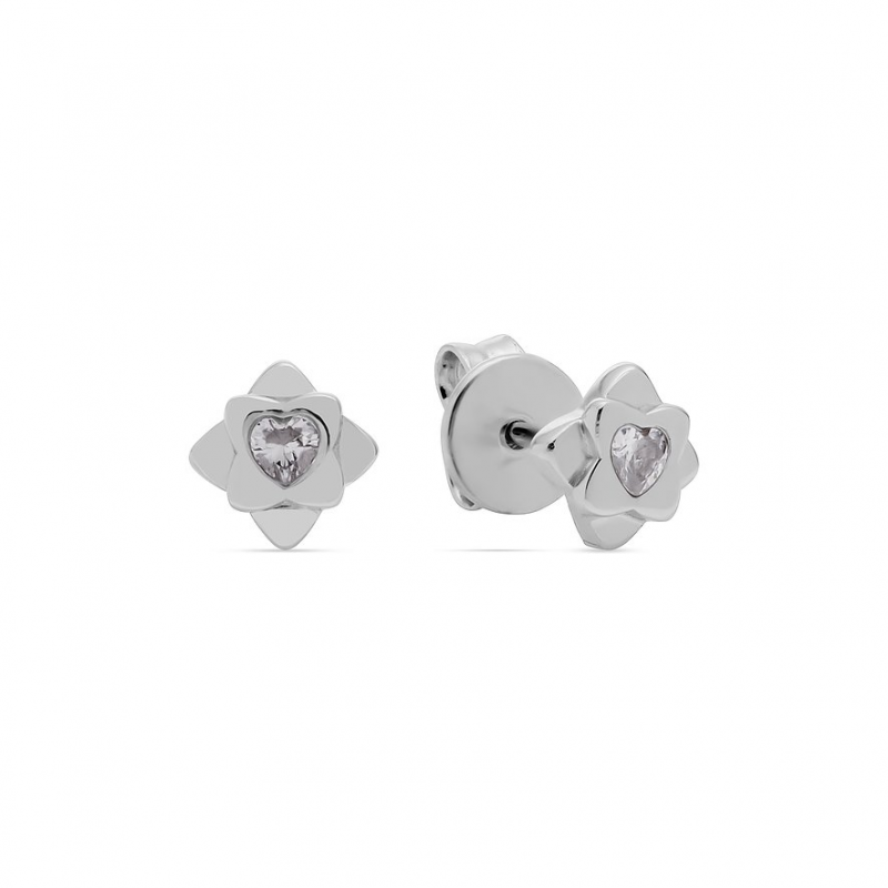 JETTE Ohrstecker FLOWERS 89221834 925er Silber, recycelt